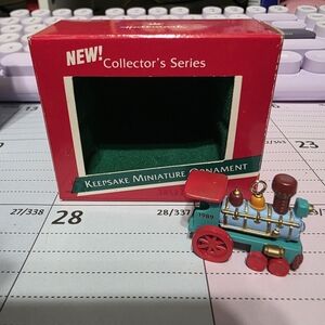 Hallmark Keepsake 1st in Series Miniature Train Ornament "Noel R.R."  1989